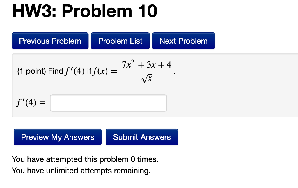 solved-1-point-find-f-4-if-f-x-x7x2-3x-4-f-4-you-chegg