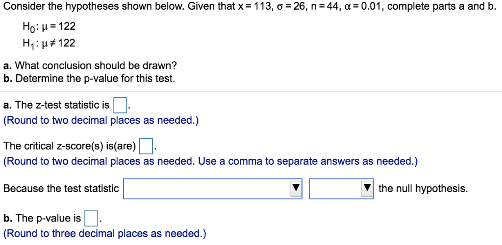 Solved Consider The Hypotheses Shown Below Given That X Chegg Com