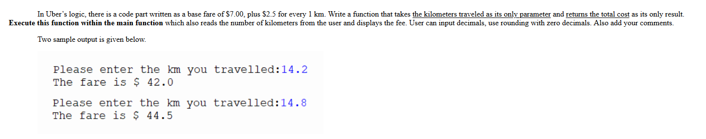 Solved Write the code which gives this output | Chegg.com