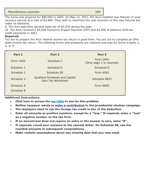 Comprehensive Problem 1 Part 1 Taxpayer