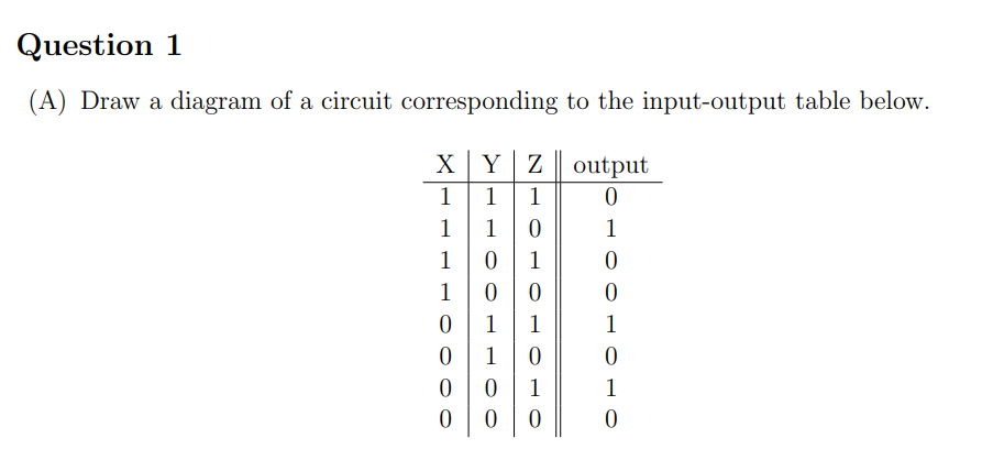 Solved (A) Draw a diagram of a circuit corresponding to the | Chegg.com