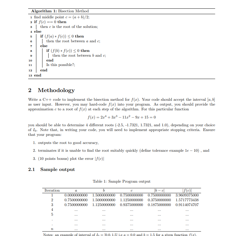 could-really-use-help-supposed-use-bisection-method-find-roots-equation