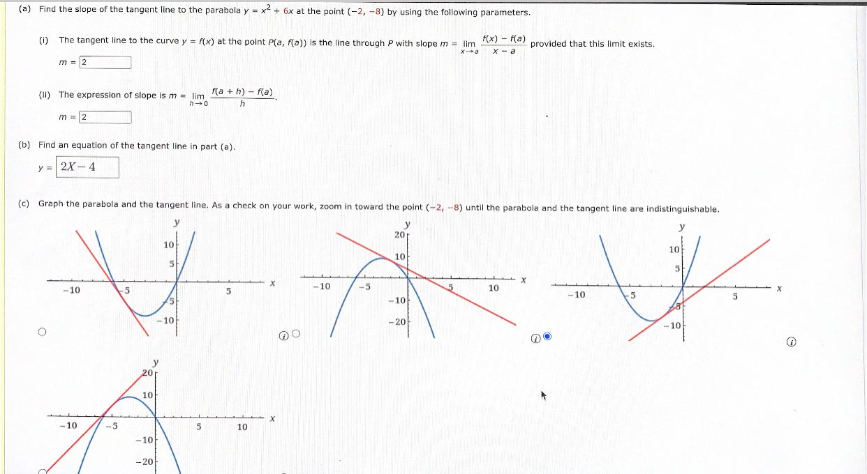 Solved (a) Find the slope of the tangent line to the | Chegg.com