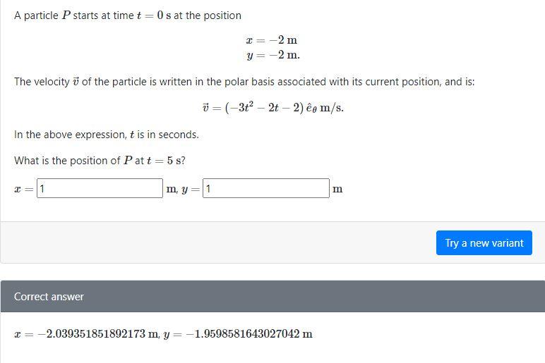 Solved A Particle P Starts At Time T=0 S At The Position 2 | Chegg.com