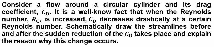 Solved Consider a flow around a circular cylinder and its | Chegg.com
