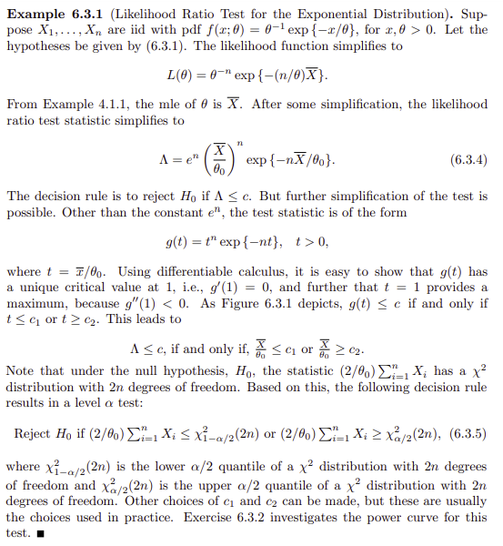 Solved 6.3.2. Consider the decision rule 6.3.5) derived in | Chegg.com
