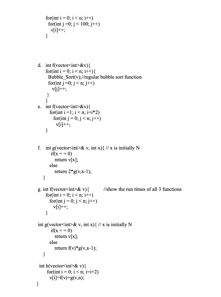 Solved 4 For Each Of The Following Functions Determine Chegg Com