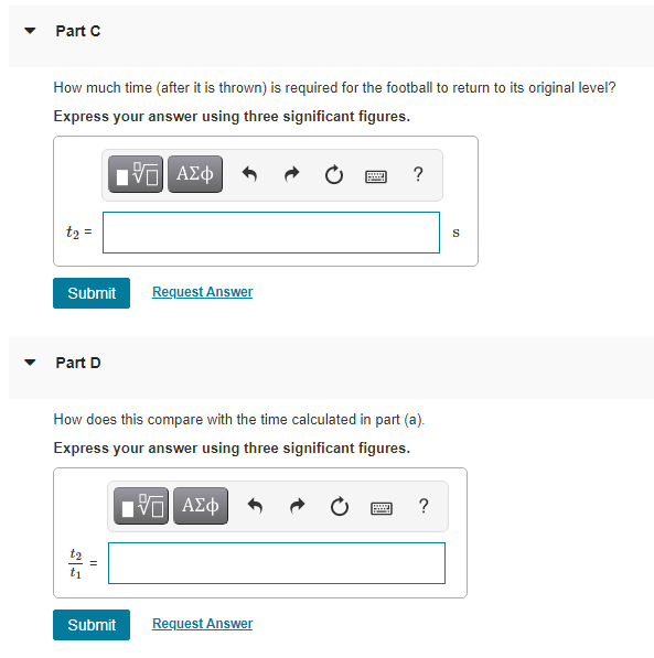 Solved A rookie quarterback throws a football with an