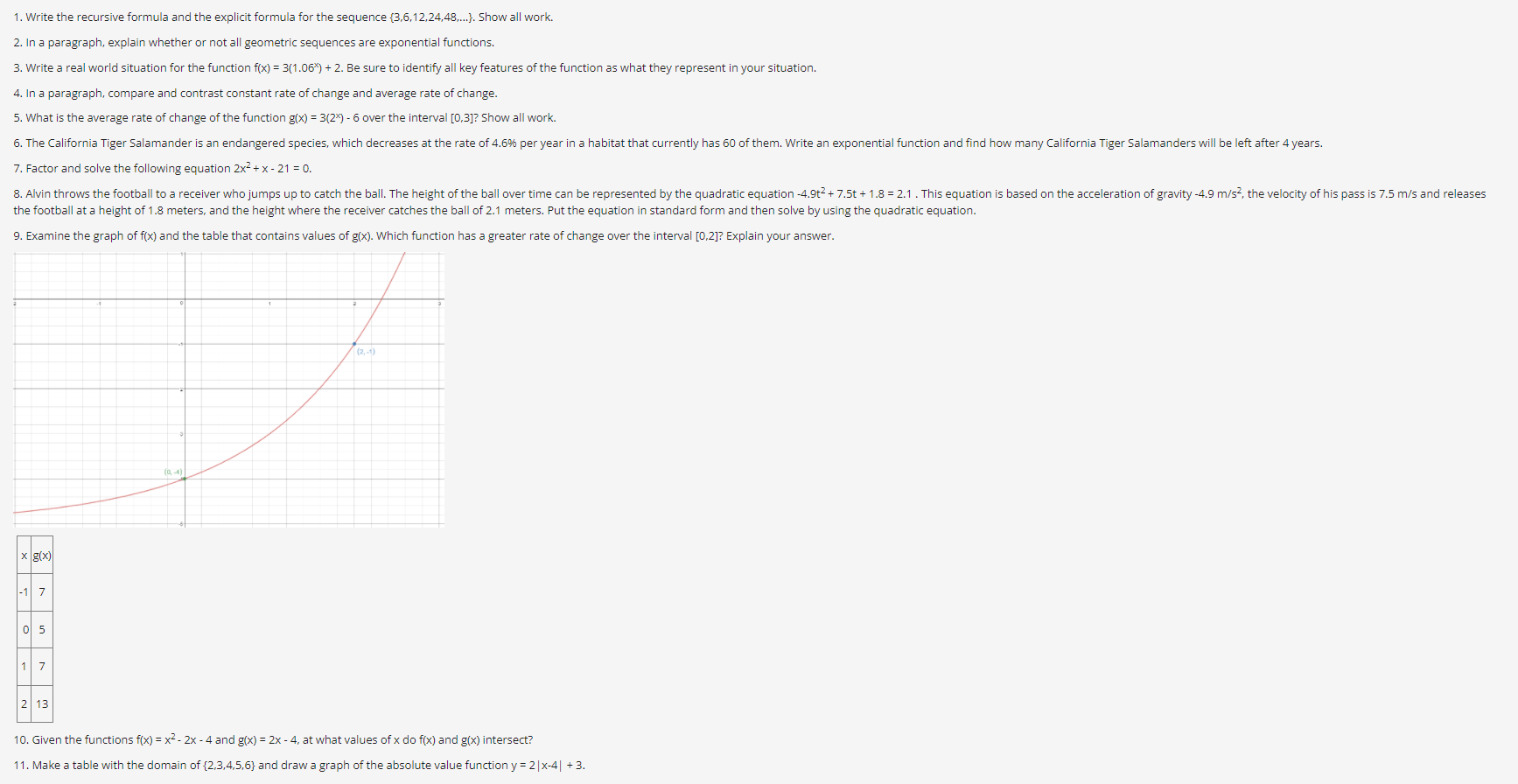Solved 1. Write the recursive formula and the explicit | Chegg.com