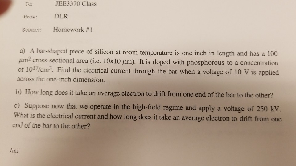 Solved JEE3370 Class To: DLR FROM: Homework #1 SUBJECT: a) A | Chegg.com