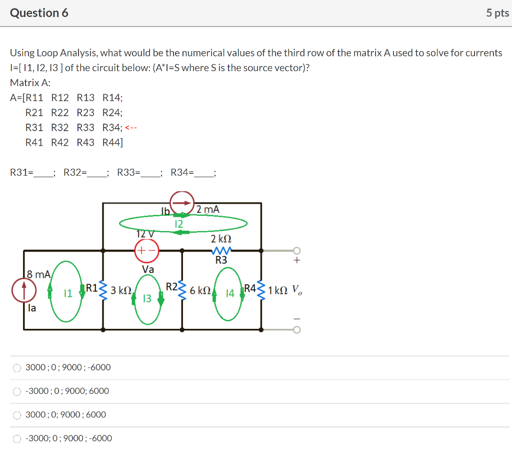 Simple Loop Analysis Questions Solved Question 10 Using Loop Analysis, what would be the | Chegg.com
