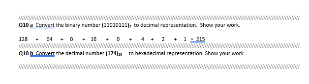 Solved Q10 a Convert the binary number (11010111)z to | Chegg.com