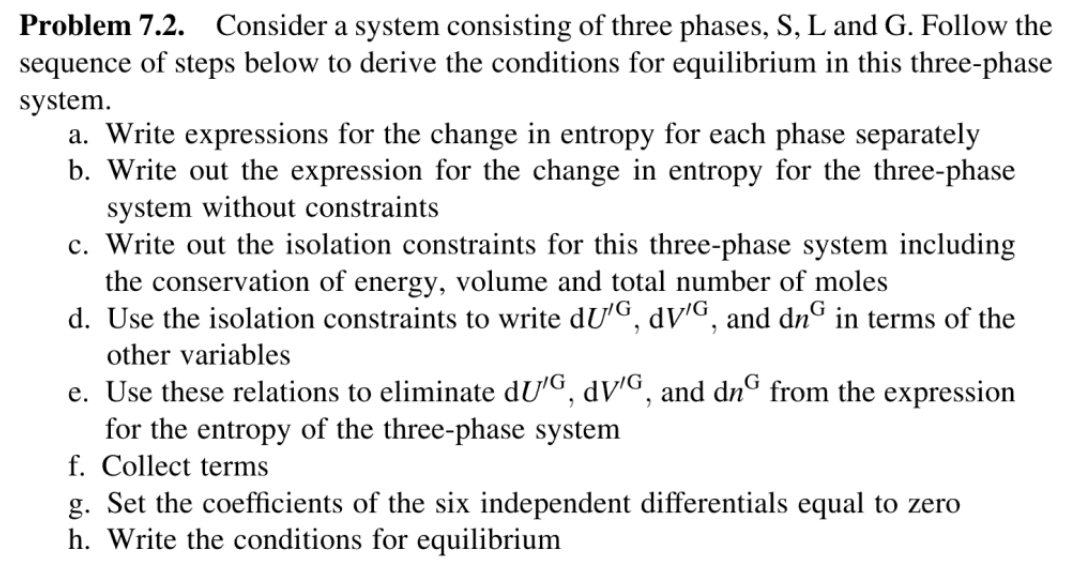 Solved Problem 7.2. Consider A System Consisting Of Three | Chegg.com