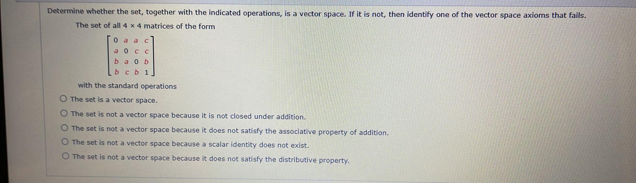 Solved Determine Whether The Set Together With The