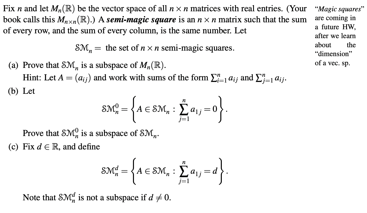 linear algebra r