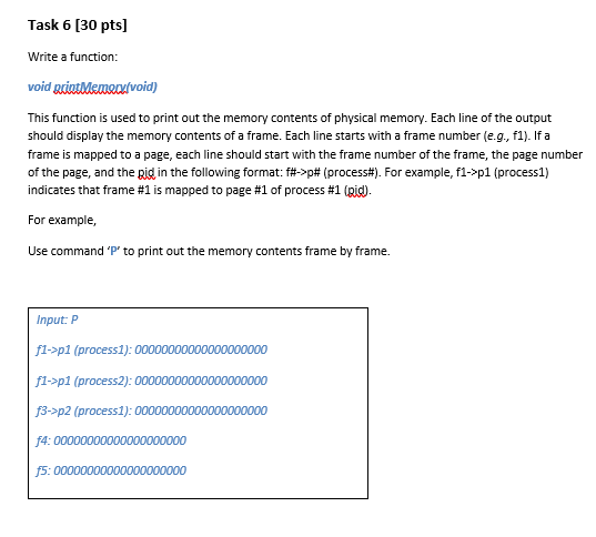 Solved Task 6 [30 pts] Write a function: void | Chegg.com