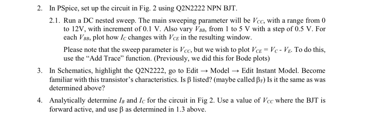 Solved 2. In PSpice, set up the circuit in Fig. 2 using | Chegg.com