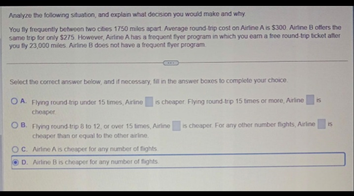 Solved Analyze The Following Situation, And Explain What | Chegg.com