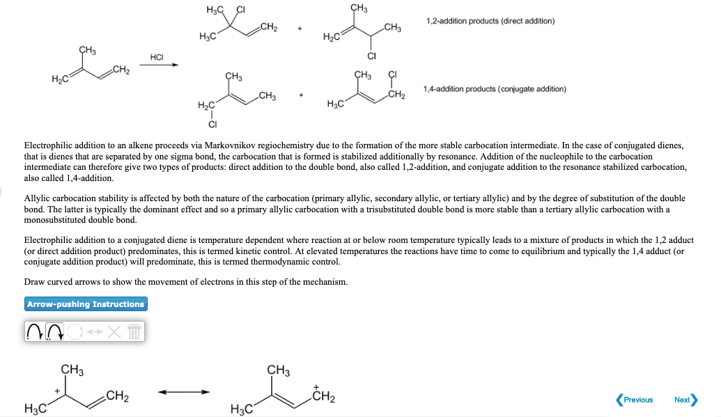 Solved Electrophilic Addition To An Alkene Proceeds Via | Chegg.com