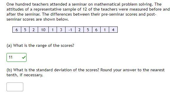 Solved One Hundred Teachers Attended A Seminar On | Chegg.com