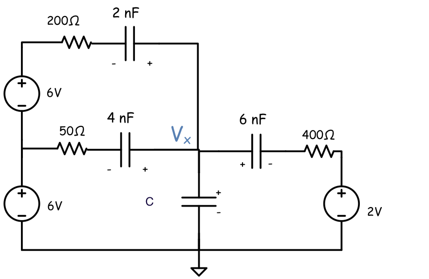 Solved Find the equivalent capacitance seen by the | Chegg.com