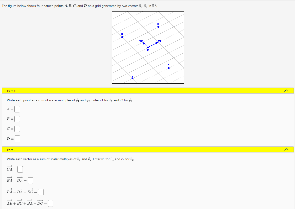 Solved The Figure Below Shows Four Named Points A,B,C, And D | Chegg.com