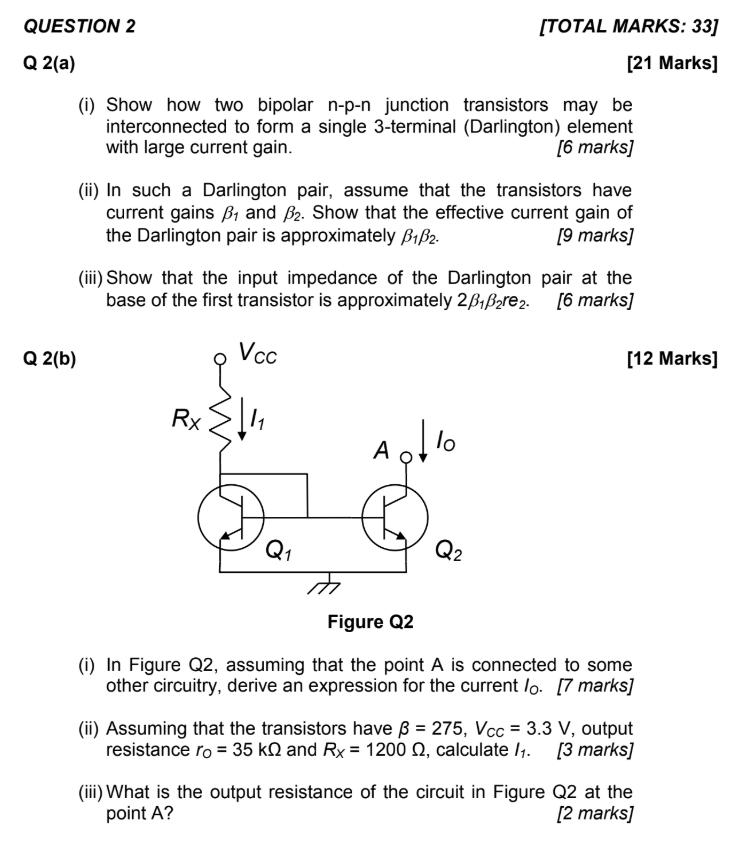 Solved Question 2 Total Marks 33 21 Marks Q 2 A I Chegg Com