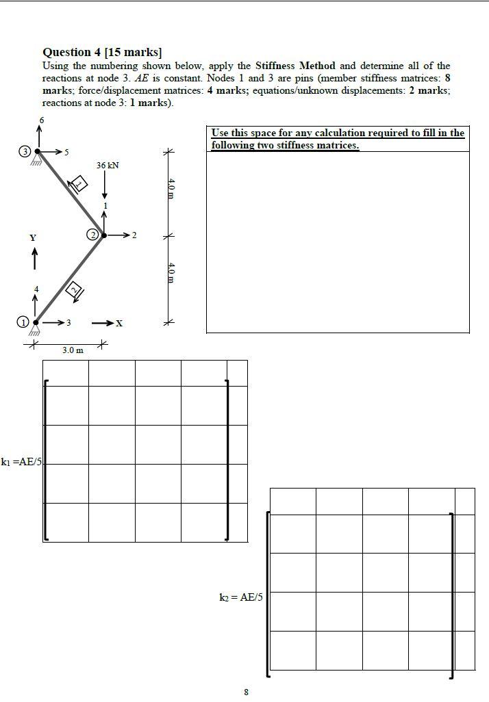 Solved Question 4 [15 marks) Using the numbering shown | Chegg.com