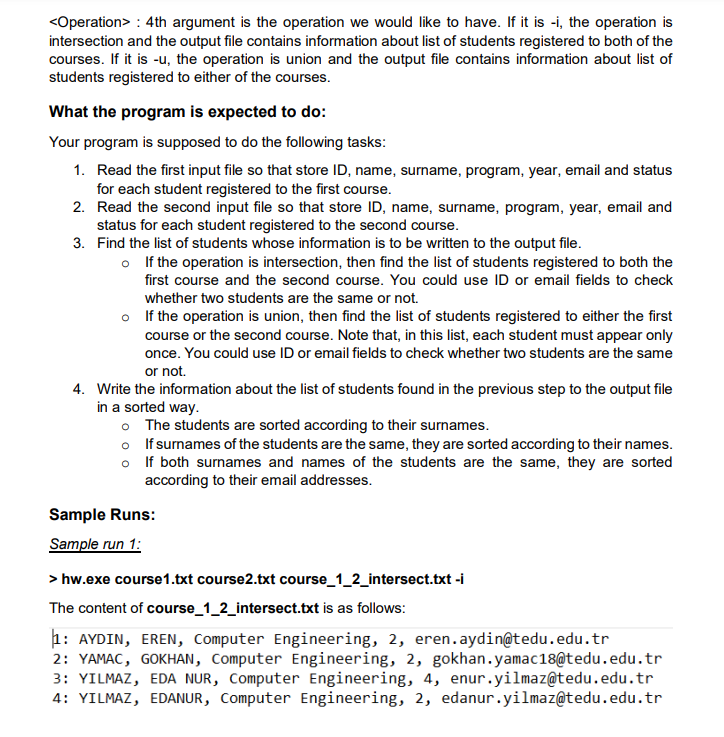Solved In this assignment, you are going to write a C | Chegg.com
