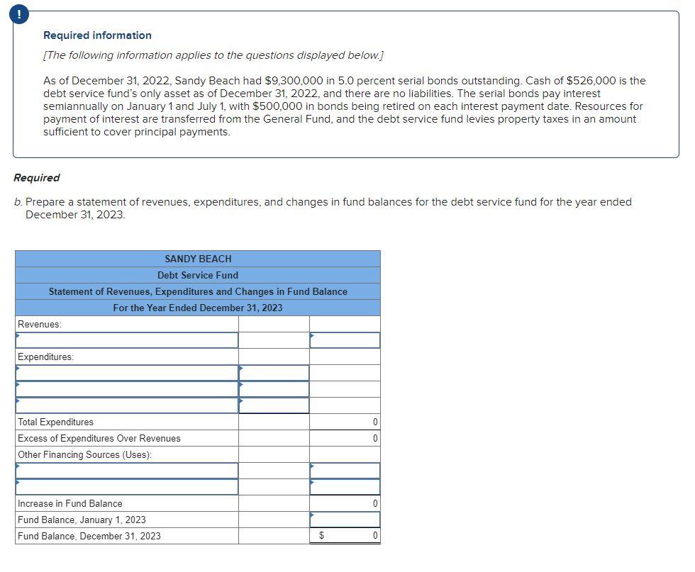 Solved As of December 31, 2022, Sandy Beach had 9,300,000