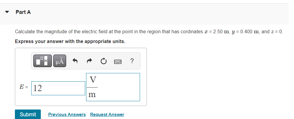 Solved In a certain region of space the electric potential | Chegg.com