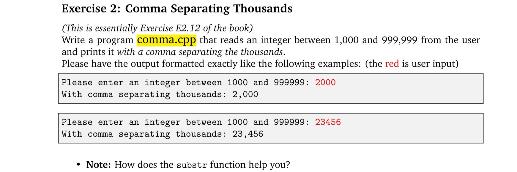 write the first five multiples of 8 separating each with a comma