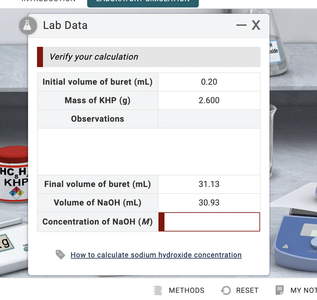 Solved How to calculate sodium hydroxide concentration