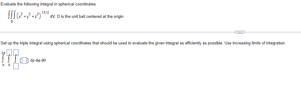 solved-evaluate-the-following-integral-in-spherical-chegg