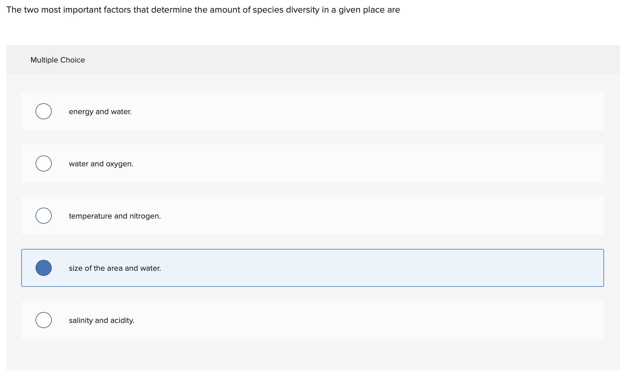 Solved The two most important factors that determine the | Chegg.com