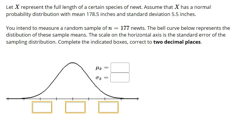Solved Let X represent the full length of a certain species | Chegg.com
