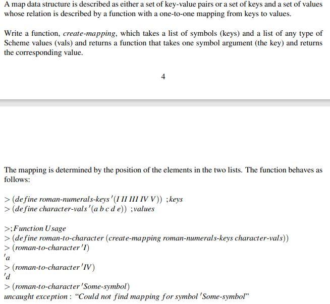 Solved A map data structure is described as either a set of | Chegg.com
