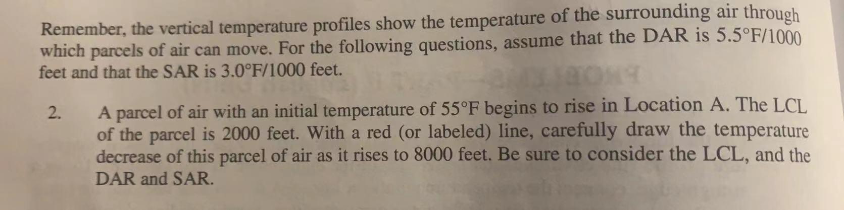 Solved Remember, the vertical temperature profiles show the | Chegg.com