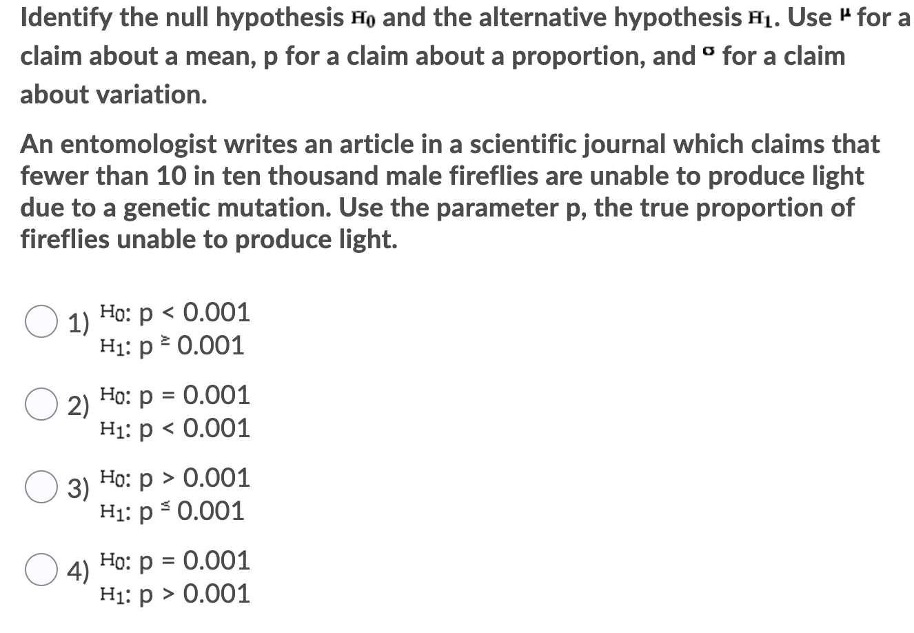 Solved Determine whether the hypothesis test involves a | Chegg.com