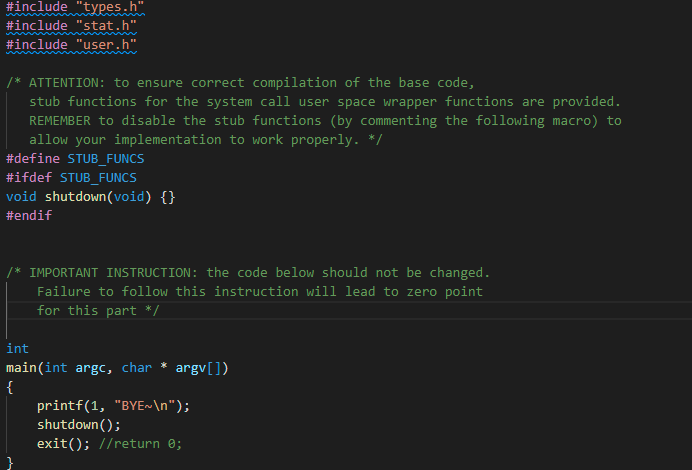 Solved 4.1 shutdown command and the system call The first | Chegg.com