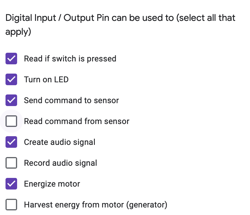 Solved Digital Input/Output Pin can be used to (select all | Chegg.com
