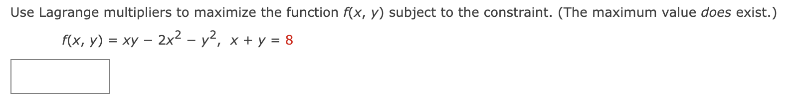 Solved Use Lagrange multipliers to maximize the function | Chegg.com
