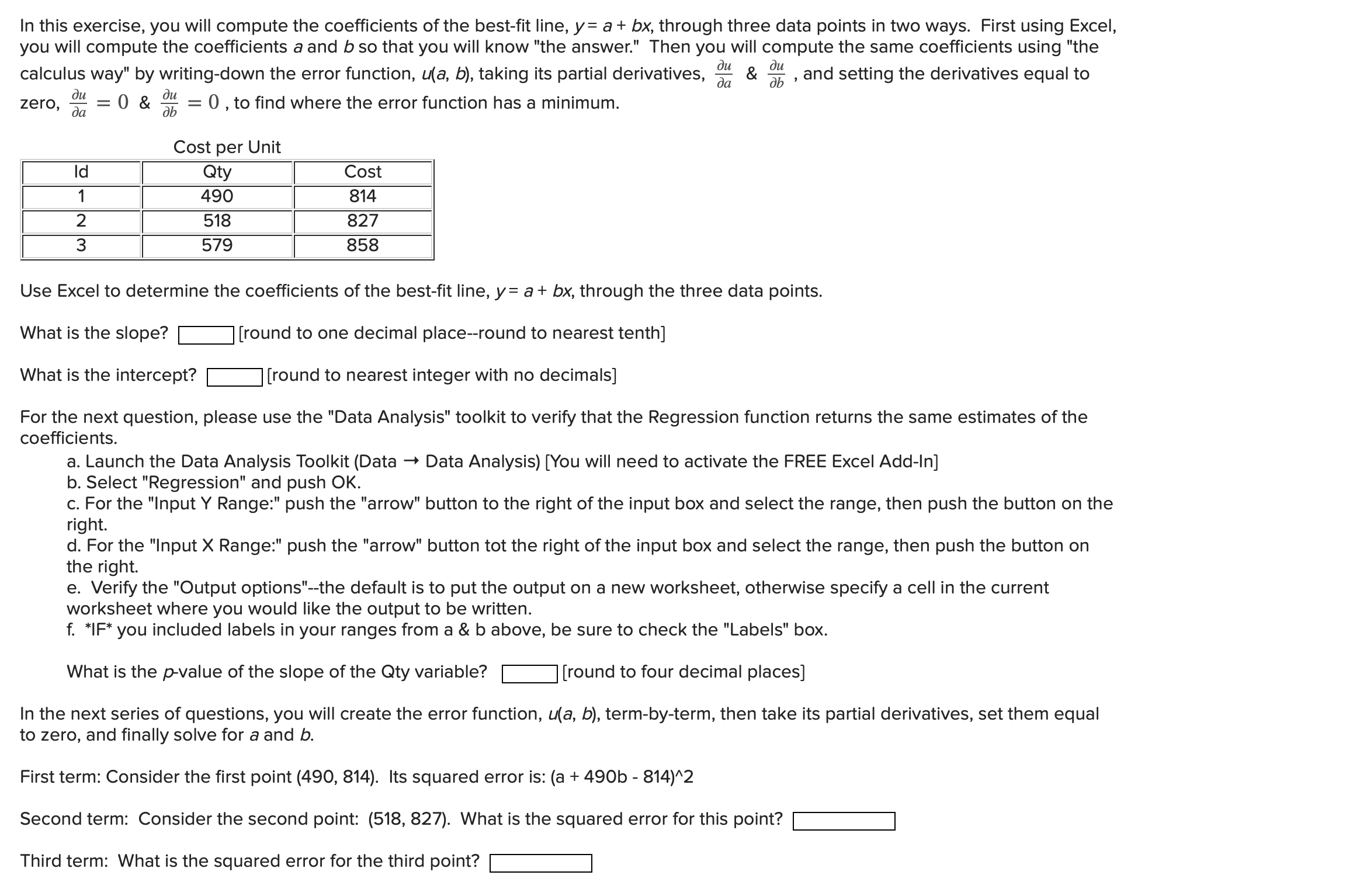 Solved In This Exercise, You Will Compute The Coefficients | Chegg.com