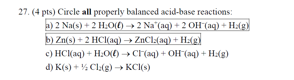 Solved Would like to understand how to tell which are acid | Chegg.com