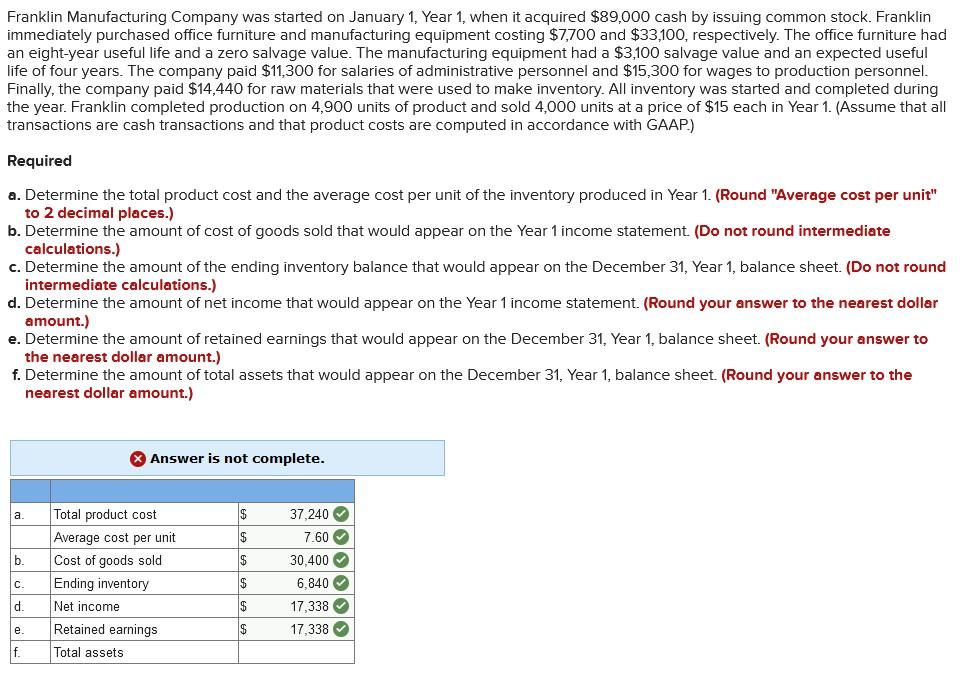 solved-franklin-manufacturing-company-was-started-on-january-chegg