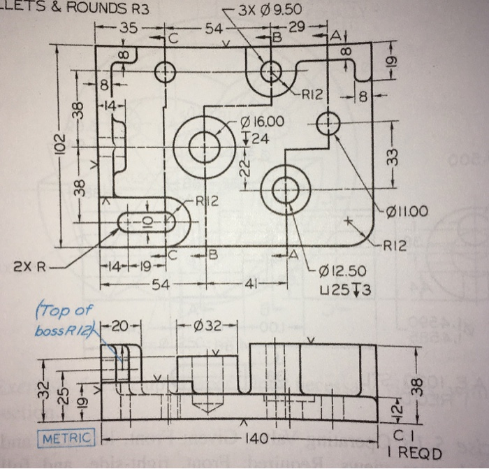 Solved Prepare freehand sketches of sections A-A, B-B and | Chegg.com