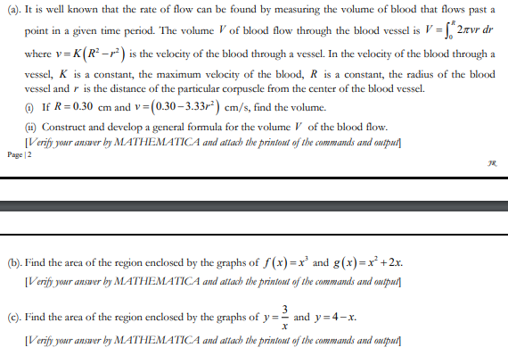 Solved V= (a). It is well known that the rate of flow can be | Chegg.com