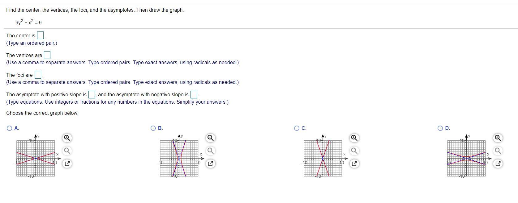 Solved Find an equation of an ellipse satisfying the given | Chegg.com