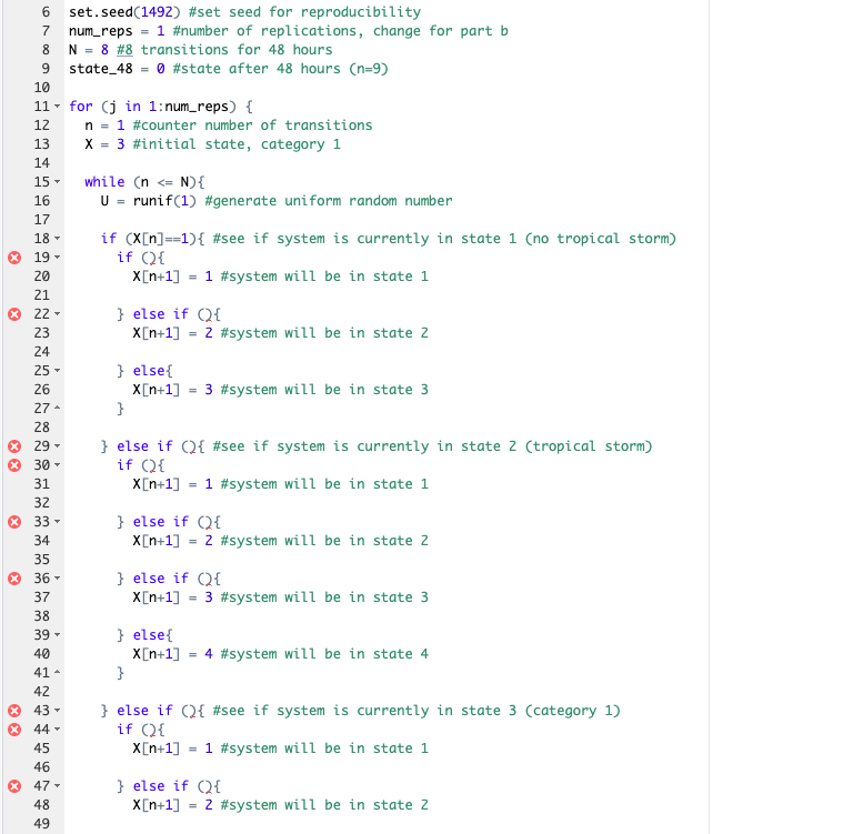 Solved et.seed(1492) \#set seed for reproducibility um_reps | Chegg.com