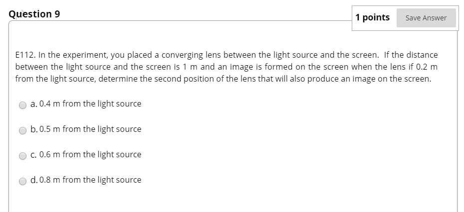 Solved Question 9 1 points Save Answer E112. In the | Chegg.com